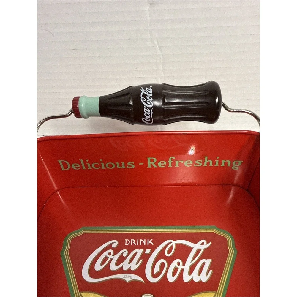 Coca-Cola Collectable Napkin Holder with Spin Bottle; unique design-6.5X6.5
